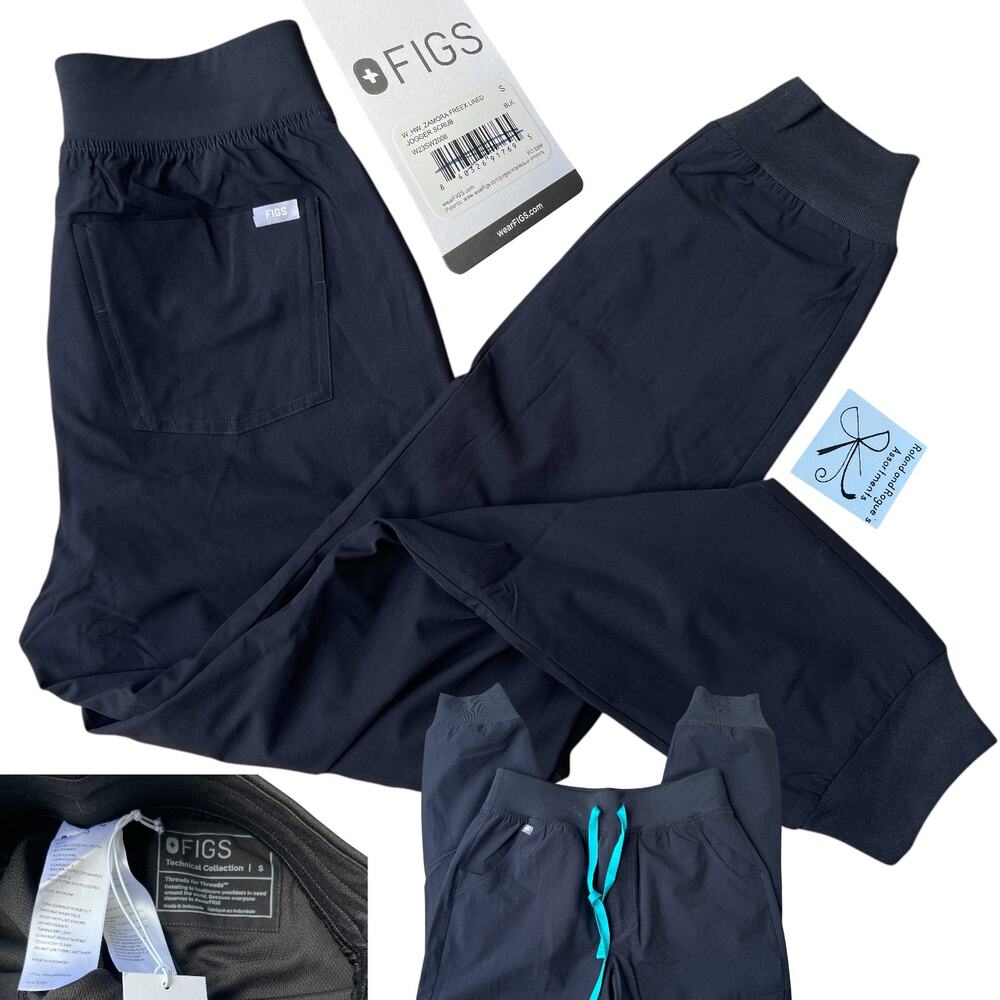 Figs Zamora Freex Lined Jogger Scrub Pants Sz S NWT